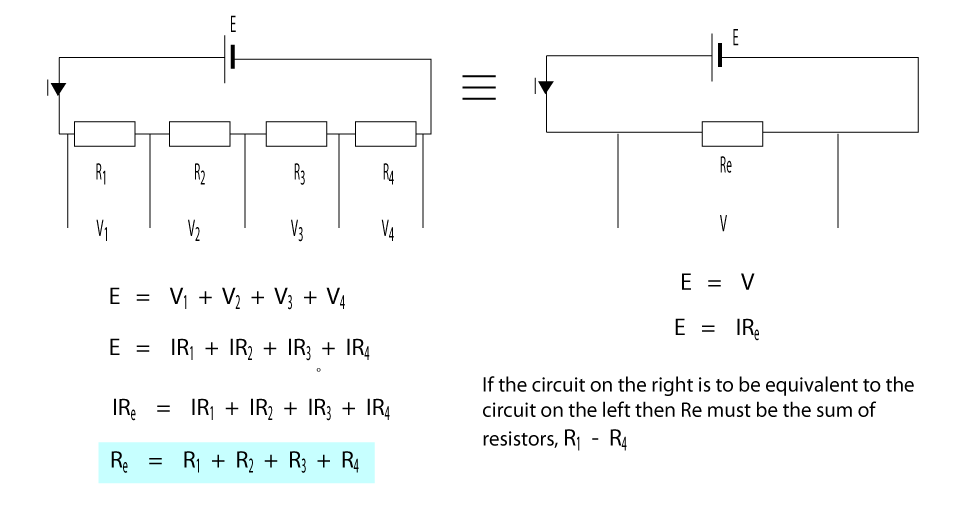 Resistors in series.